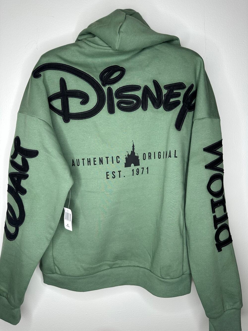 Disney Parks Walt Disney World Green Zip up Hoodie